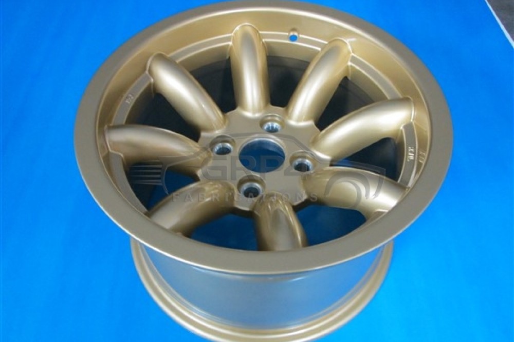 Revolution Rally 9 X 15 8 Spoke Gold wheel for Escort group 4 fit