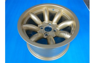 Revolution Rally 9 X 15 8 Spoke Gold wheel for Escort group 4 fit