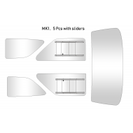 Mk1 5 Piece Window Kit Clear
