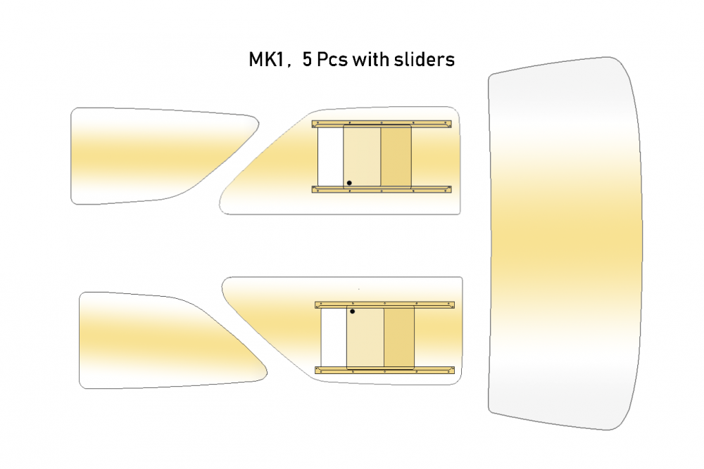 Mk1 5 Piece Window Kit Tinted