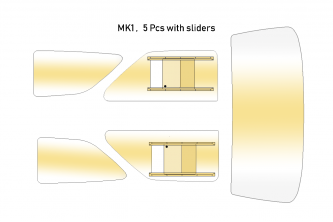 Mk1 5 Piece Window Kit Tinted