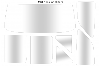 Mk1 7 Piece Window Kit Clear